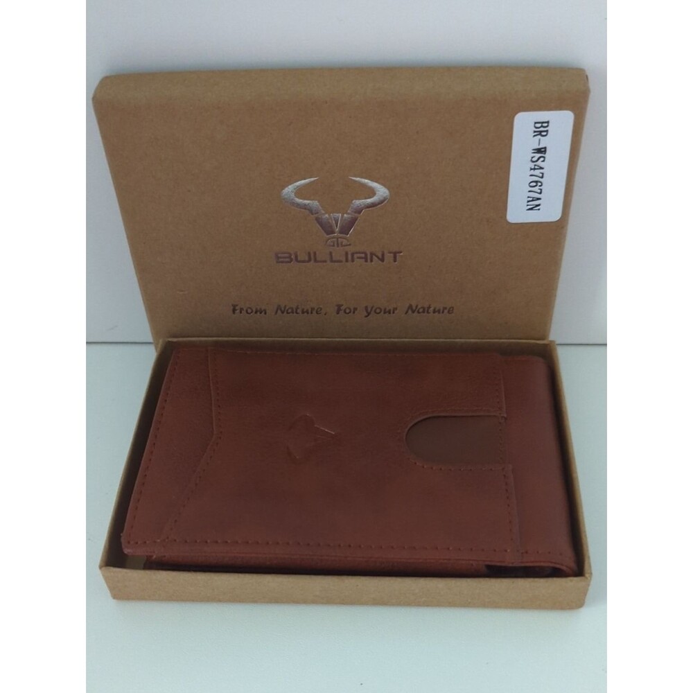 Bullian Man's Leather Wallet Card Holder